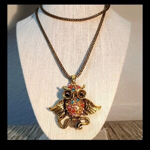 🦋3D OWL WITH COBRA NECKLACE